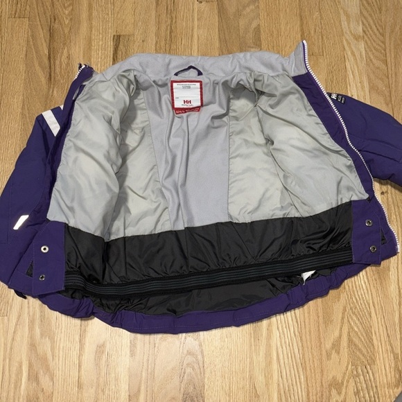 Helly Hansen kids Toddler 4T Purple Puffer Jacket Coat Reflective - Picture 3 of 8